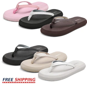Women Thong Flip Flops Arch Support Soft Cushion Lightweight Beach Sandals - Picture 1 of 37