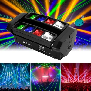 80W 8 LEDs Spider Moving Head Stage Lighting Beam DMX Disco Party DJ Light RGBW - Picture 1 of 16