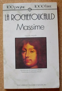LIBRO Saggistica Raccolta MASSIME La Rochefoucault 1993 Newton 64 tascabile - Picture 1 of 3