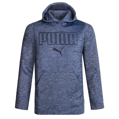 Sudadera con Capucha PUMA Cat Gráfico Azul Pullover Polar Niños Talla 5 ENVÍO GRATUITO Foto 1 de 4
