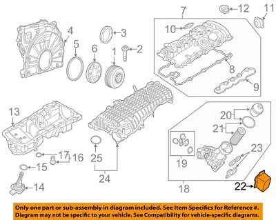 Piezas del motor BMW OEM 16-24 340i GT xDrive - Enfriador de aceite 11428583901 Foto 1 de 2