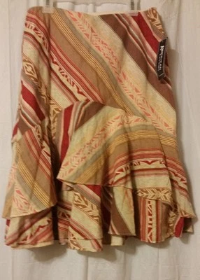 American Living - Multi-color Striped Skirt Size 8 NWT     DC2/ - Image 1 of 3