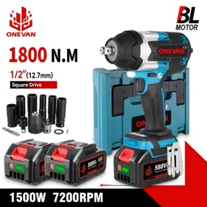 Akku Schlagschrauber 1800Nm Akkuschrauber Ratschen Bürstenloser für Makita 18V - Bild 1 von 29