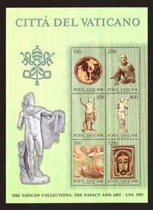 World - Vatican - Souvenir Sheet - Sc# 793-94 - 1983 - The papacy and Art - MNH - Picture 1 of 1