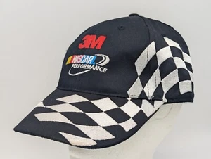 3M NASCAR Performance Hat Cap Checkered Flag Head-To-Toe Size-A-Just Hook & Loop - Picture 1 of 8