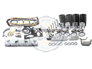 4JB1 4JB1T Engine Overhaul Rebuild Kit For Isuzu Mustang Bobcat Loader Forklift - Picture 1 of 3