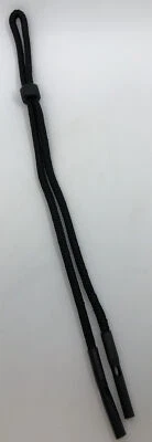 Correa de retención de gafas deportivas con empuñaduras de goma color negro con cuentas de ajuste Foto 1 de 4