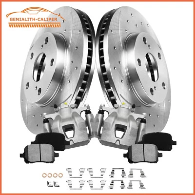 Front Brake Rotor & Pad + Brake Caliper for Toyota Avalon 1998-2004 Lexus ES300 Foto 1 de 4