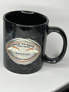 Vintage Denver Broncos Back To Back Superbowl Champions Coffee Mug - Picture 1 of 3