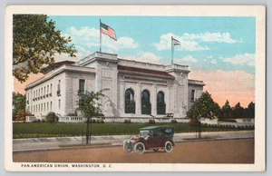 Pan-American Union Washington DC Postcard – Early Car View c1910s - Picture 1 of 3