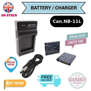 NB-11L Battery or Charger for Canon IXUS 127HS 145 160 240HS / PowerShot SX410IS - Picture 1 of 19