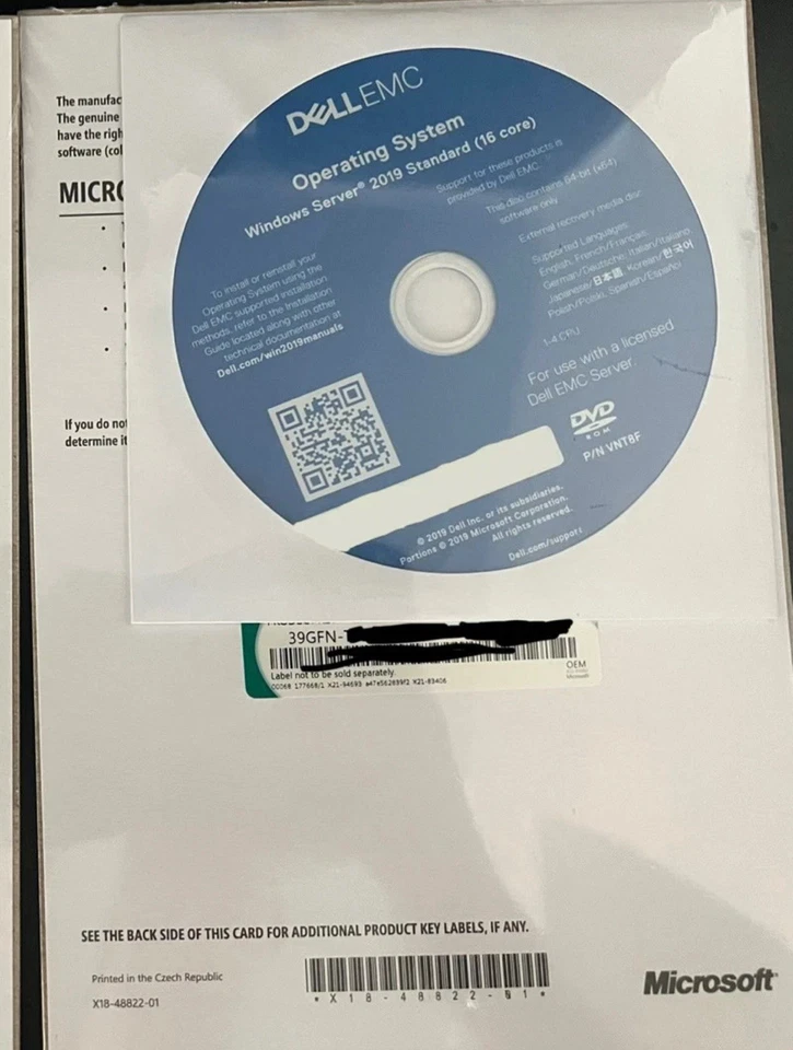 dell sistema operativo windows server 2019 standard 16 core - Immagine 1 di 1