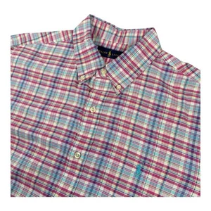 Ralph Lauren Men’s Large Multicolor Plaid Long Sleeve Button Front Shirt - Picture 1 of 6