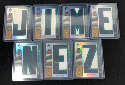 CESAR JIMENEZ 2007 UD SP AUTHENTIC BY LETTER RPA ROOKIE RC AUTO Full Set /60 - Image 1 of 4