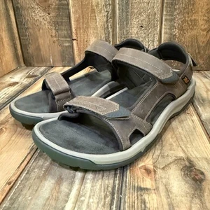 TEVA LANGDON HIKING SANDAL MENS US 14 WALNUT BROWN LEATHER COMFORT HIKE EU 48.5 - Picture 1 of 16