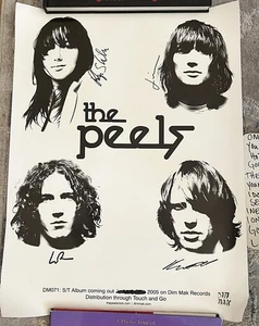 The PEELS Release Promo signed Poster & Set List, top Zustand, rar - Bild 1 von 6