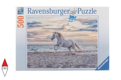 PUZZLE ANIMALI RAVENSBURGER CAVALLO IN SPIAGGIA 500 PZ - Immagine 1 di 2