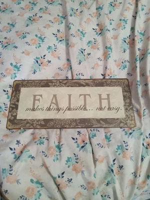 FAITH Wall Decor  Lightweight Metal Sign - Image 1 of 4