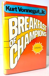 Breakfast of Champions, Kurt Vonnegut 1973 HCDJ 1st ed 1st print in Mylar, VG - Picture 1 of 13