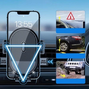 Support Téléphone Voiture avec Clip Fort et Rotation 360 Degrés pour Ventilat - Photo 1 sur 16