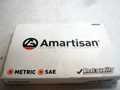 Amartisan 20-Piece Hex Head Allen Wrench Drill Bit Set, Metric and SAE S2 Steel  - Image 1 of 4