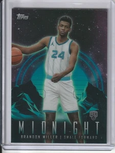 2024 Topps Midnight Brandon Miller RC #17 Charlotte Rookie - Picture 1 of 2