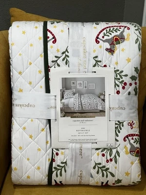 Cupcakes and Cashmere Christmas King Nutcracker Ballerina Reversible Quilt New - Image 1 of 4