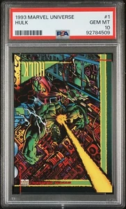 Hulk - 1993 Skybox Marvel Universe #1 PSA 10 GEM MINT Pop 15! - Picture 1 of 2