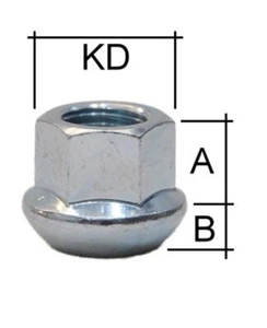 Radmutter M14 x 1,5 x 20mm Kugelbund R13 D=26  SW19 offen - Picture 1 of 1