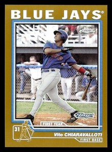2004 Topps Chrome Gold Refractor #251 Vito Chiaravalloti Blue Jays RC