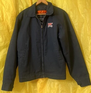 RED KAP MECHANICS embroidered BMC CHOPPER graphic men's Med JACKET GREAT COND. - Picture 1 of 19