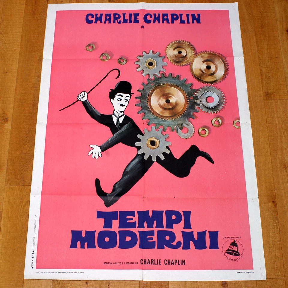 TEMPI MODERNI poster manifesto affiche Charlie Chaplin Kouper Modern Times 1936 - Bild 1 von 1