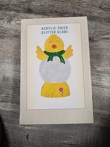 Cracker Barrel globo illuminato glitter pulcino a batteria nuovo con scatola - Foto 1 di 2