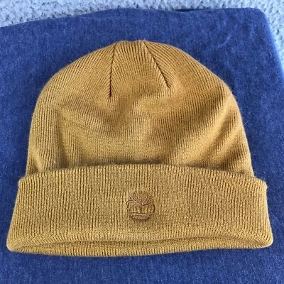 Timberland Gorro Tejido Talla Única Marrón Tejido Elástico Logo Invierno Gorra Bordada Foto 1 de 4