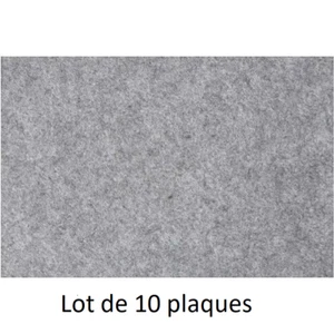 HOBBY FELT 45242 Lot de 10 feutrines synthétiques grises 42x60cm ép.3mm *NEUF* - Imagen 1 de 1