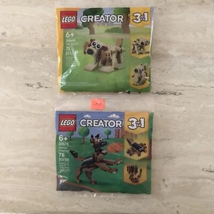 LEGO Creator 🐶 (30666) Gift Animals & (30578) German Shepherd Polybags New - Picture 1 of 1