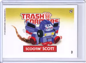 TRASHFORMERS Transformers 41B SCOOTIN' SCOTT Pingitore Magic Marker Art GPK - Bild 1 von 1
