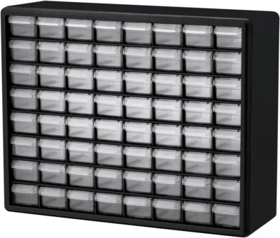 Akro-Mils 64-Drawer Plastic Drawer Storage Cabinet for Garage Organization, Bead - Image 1 of 4
