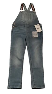 NWT Girls Wallflower Skinny Fit BFF Denim Overalls Size L (6x) Adjustable Straps - Picture 1 of 9