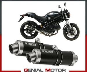 Escape Storm by Mivv Silenciadores Gp negro para Ducati Monster 695 2007 07 - Imagen 1 de 6