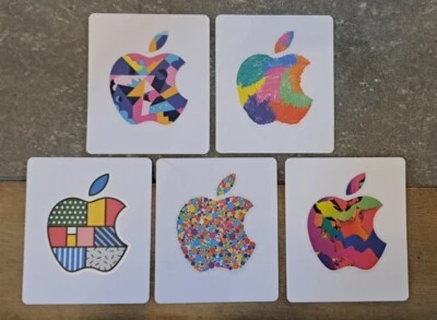 10  Apple Logo Stickers from Apple Gift Cards - NEW - Image 1 of 4