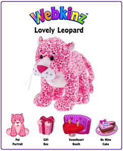 CLASSIC Webkinz Lovely Leopard Valentine virtual online pet adoption *CODE ONLY*
