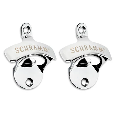 Schramm® 2 Stück Flaschenöffner Wandhalterung Bier Flaschen Wand Halterung Öffne - Bild 1 von 2