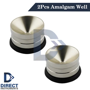 2Pcs Dental Amalgam Well Small Mixing Pot Non-Slip Base Restoration Surgical Lab - Picture 1 of 4