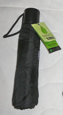 Paraguas manual Raines Totes grande cobertura L isotonizador compacto negro Foto 1 de 4