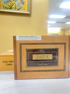 Java | The 58 Latte Wood Cigar Box Empty - Valentines Craft 8.25" x 6.25" x 3" - Picture 1 of 6
