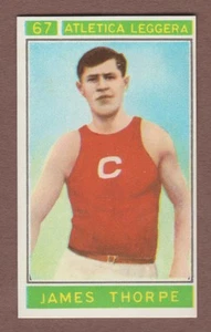 1967 Panini Champions JAMES JIM THORPE Native American LEGEND Athlet - Bild 1 von 2