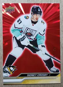 2023-24 Upper Deck Extended Series Outburst Red Sidney Crosby 01/25 Penguins - Picture 1 of 2