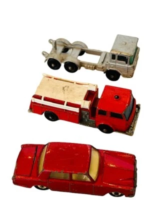 Lesney lot matchbox rolls royce fire semi die cast metal diecast car truck vtg - Image 1 of 4