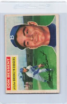 1956 Topps #184 Don Bessent Dodgers EX/MT *DA-C1394 - Image 1 of 2